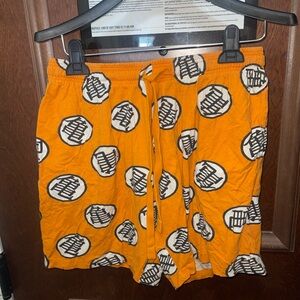 DragonballZ Orange Graphic Men's Shorts, Size Medium